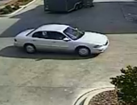 The suspect left the scene in this Silver Buick.